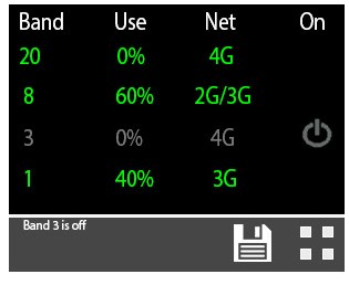 Reference Image: LCD Touch Screen Showing Which Frequency Currenly In Use