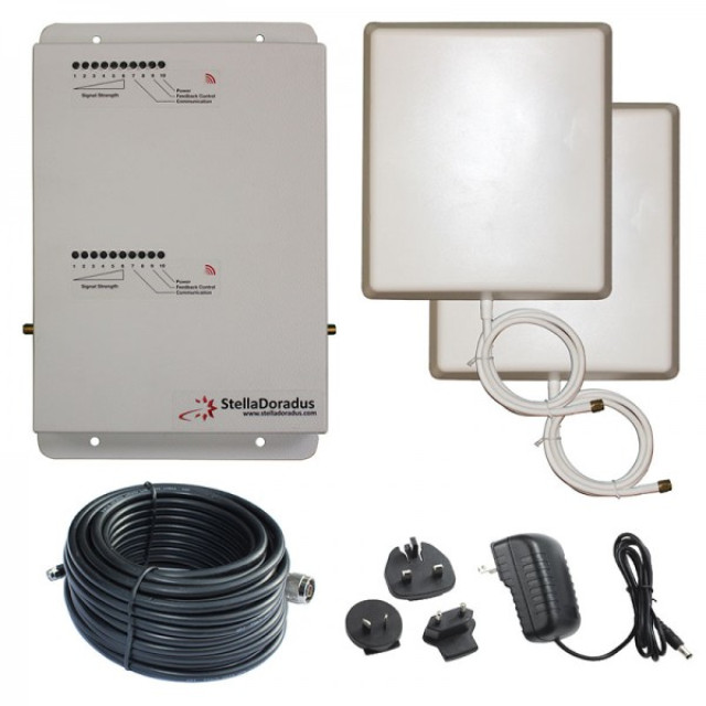 StellaDoradus 2-band 800 / 900 MHz Frequency Bands Mobile Signal Repeater and PSU Only (R2-SOHO-PSU)