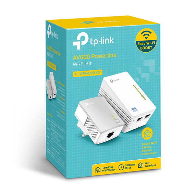 TP-Link TL-WPA4220 KIT 2 Powerline Universal Wi-Fi Range Extender