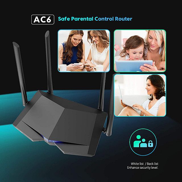 Tenda AC6 - AC1200 Smart Dual-Band Wi-Fi Router