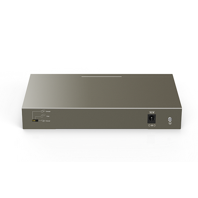 Tenda TEF1110P-8-102W Network Switch with 8-port PoE (8-Port 10/100Mbps plus 2-Gigabit)