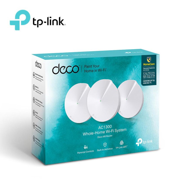 [EOL] TP-Link Deco M5 - AC1200 Whole-Home Mesh Wi-Fi System (3-pack)