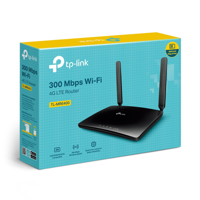 TP-Link TL-MR6400 v5 150 Mbps 4G LTE with 300Mbps Wi-Fi Router