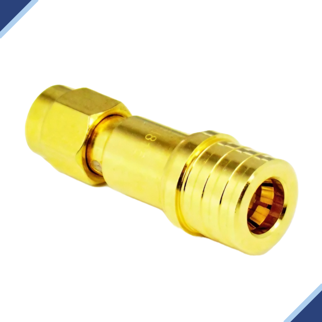 Cable Adapter/Coupler: SMA-Female / QMA-Male