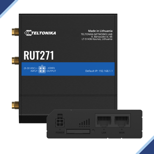 Teltonika RUT271: RedCap 5G WiFi Router With WAN Failover