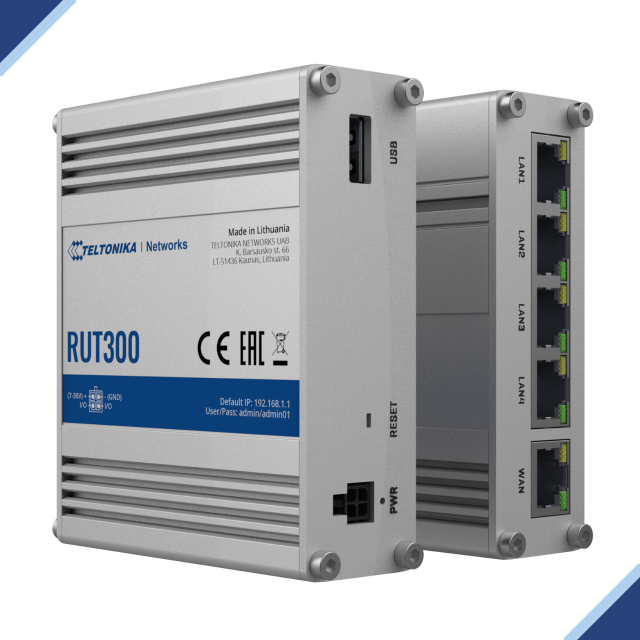 [EOL] Teltonika RUT300: Ethernet Router with VPN and VLAN Support