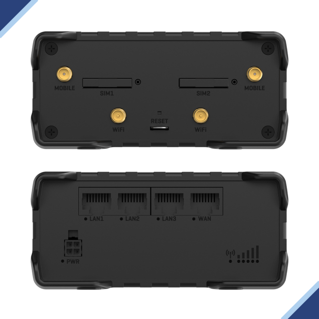 Teltonika RUT951 PoE+: Dual SIM with eSIM 4GLTE Cellular Industrial PoE Router