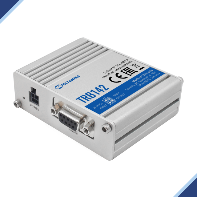 Teltonika TRB142: 4G LTE Cat1 IoT Gateway w/ VPN functionality & Linux-based Firmware