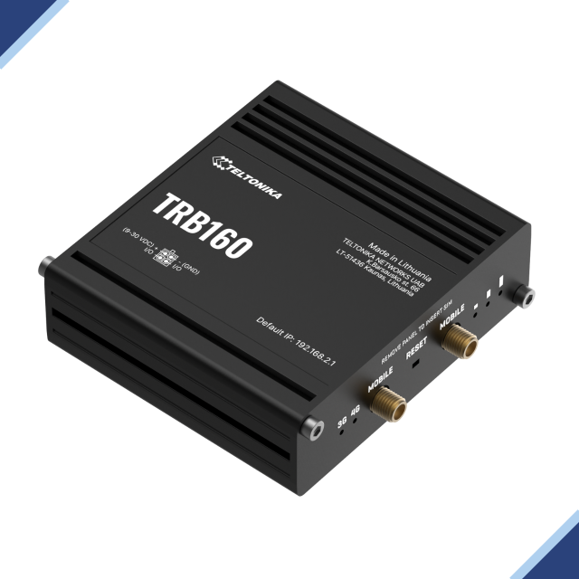 Teltonika TRB160: 4G LTE CAT 6 IoT Gateway with USB TYPE-C Port