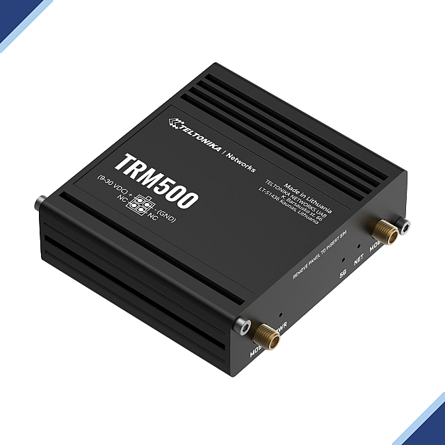 Teltonika TRM500 Industrial 5G Modem With USB TYPE-C