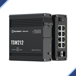 Teltonika TSW212: Managed Industrial Network Switch with 8 Gigabit Ethernet Ports and 2 SFP Ports